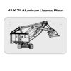 4 X 7 Aluminum License Plate  Thumbnail