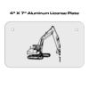4 X 7 Aluminum License Plate  Thumbnail
