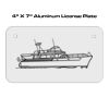 4 X 7 Aluminum License Plate  Thumbnail