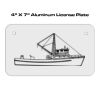 4 X 7 Aluminum License Plate  Thumbnail