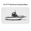 4 X 7 Aluminum License Plate  Thumbnail