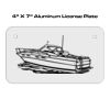 4 X 7 Aluminum License Plate  Thumbnail