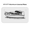4 X 7 Aluminum License Plate  Thumbnail