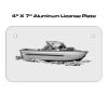 4 X 7 Aluminum License Plate  Thumbnail