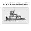 4 X 7 Aluminum License Plate  Thumbnail