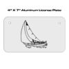 4 X 7 Aluminum License Plate  Thumbnail