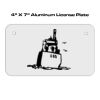 4 X 7 Aluminum License Plate  Thumbnail