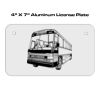 4 X 7 Aluminum License Plate  Thumbnail