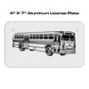 4 X 7 Aluminum License Plate  Thumbnail
