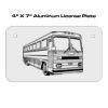 4 X 7 Aluminum License Plate  Thumbnail