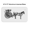 4 X 7 Aluminum License Plate  Thumbnail