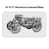 4 X 7 Aluminum License Plate  Thumbnail
