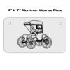 4 X 7 Aluminum License Plate  Thumbnail