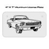 4 X 7 Aluminum License Plate  Thumbnail