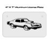4 X 7 Aluminum License Plate  Thumbnail