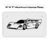4 X 7 Aluminum License Plate  Thumbnail