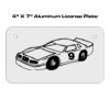 4 X 7 Aluminum License Plate  Thumbnail