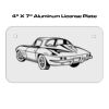 4 X 7 Aluminum License Plate  Thumbnail