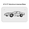 4 X 7 Aluminum License Plate  Thumbnail