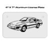 4 X 7 Aluminum License Plate  Thumbnail