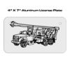 4 X 7 Aluminum License Plate  Thumbnail