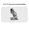 4 X 7 Aluminum License Plate  Thumbnail