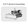 4 X 7 Aluminum License Plate  Thumbnail