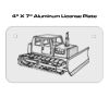 4 X 7 Aluminum License Plate  Thumbnail
