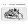 4 X 7 Aluminum License Plate  Thumbnail