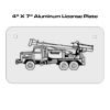 4 X 7 Aluminum License Plate  Thumbnail