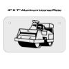 4 X 7 Aluminum License Plate  Thumbnail
