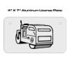 4 X 7 Aluminum License Plate  Thumbnail