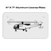 4 X 7 Aluminum License Plate  Thumbnail