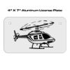 4 X 7 Aluminum License Plate  Thumbnail
