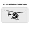 4 X 7 Aluminum License Plate  Thumbnail
