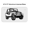 4 X 7 Aluminum License Plate  Thumbnail