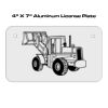 4 X 7 Aluminum License Plate  Thumbnail