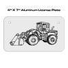 4 X 7 Aluminum License Plate  Thumbnail