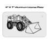 4 X 7 Aluminum License Plate  Thumbnail