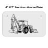 4 X 7 Aluminum License Plate  Thumbnail