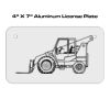 4 X 7 Aluminum License Plate  Thumbnail
