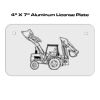 4 X 7 Aluminum License Plate  Thumbnail