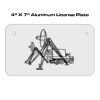 4 X 7 Aluminum License Plate  Thumbnail
