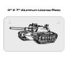 4 X 7 Aluminum License Plate  Thumbnail