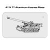 4 X 7 Aluminum License Plate  Thumbnail