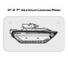 4 X 7 Aluminum License Plate  Thumbnail