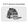 4 X 7 Aluminum License Plate  Thumbnail