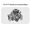 4 X 7 Aluminum License Plate  Thumbnail