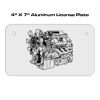 4 X 7 Aluminum License Plate  Thumbnail