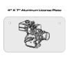 4 X 7 Aluminum License Plate  Thumbnail
